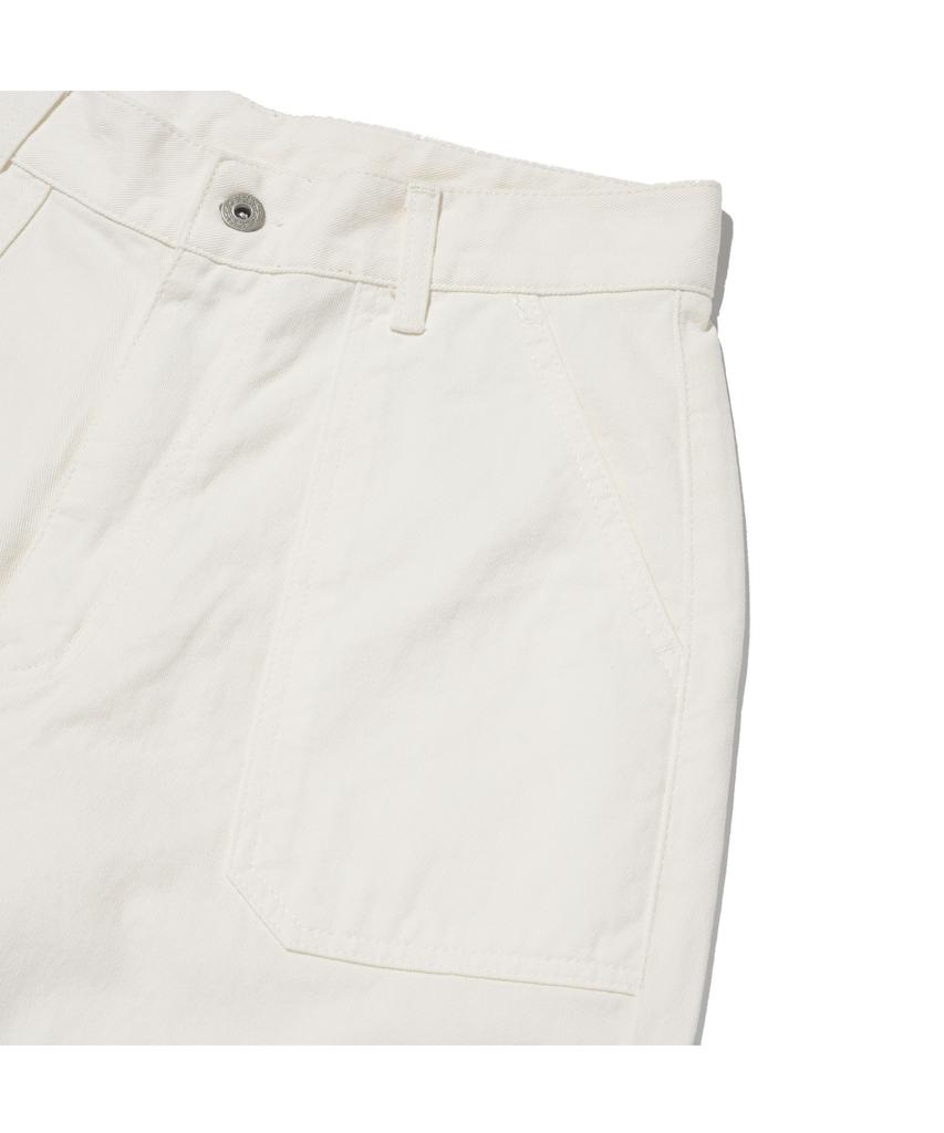 TEMPUS STUDIO Unisex Straight Pants [White]