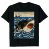 Katze jagt Hai T-Shirt unisex T-Shirt S bis 5XL