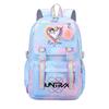 Girls Kpop Hunters Rumi Zoey Mira Printed Backpack Student School Travel Large Capacity Bag