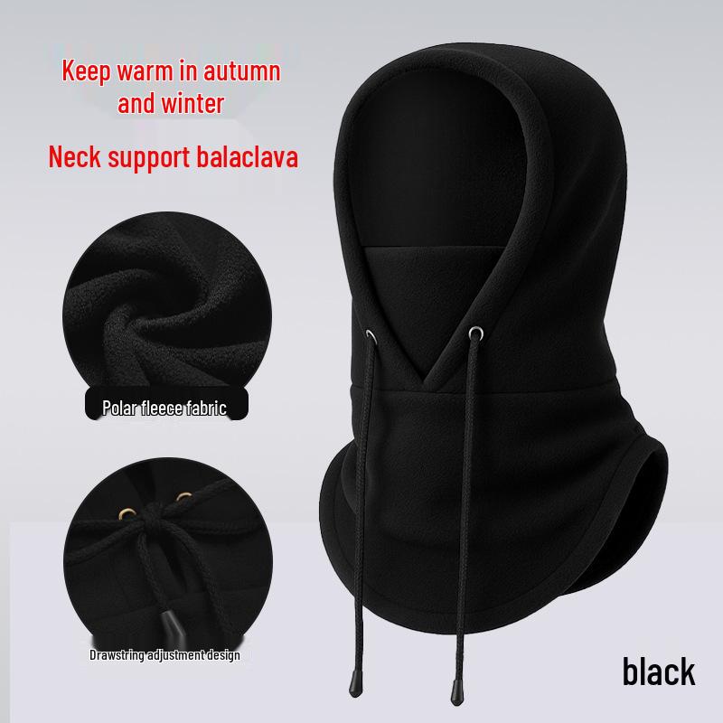 Adjustable Winter Fleece Ski Mask & Neck Warmer Pullover Hat