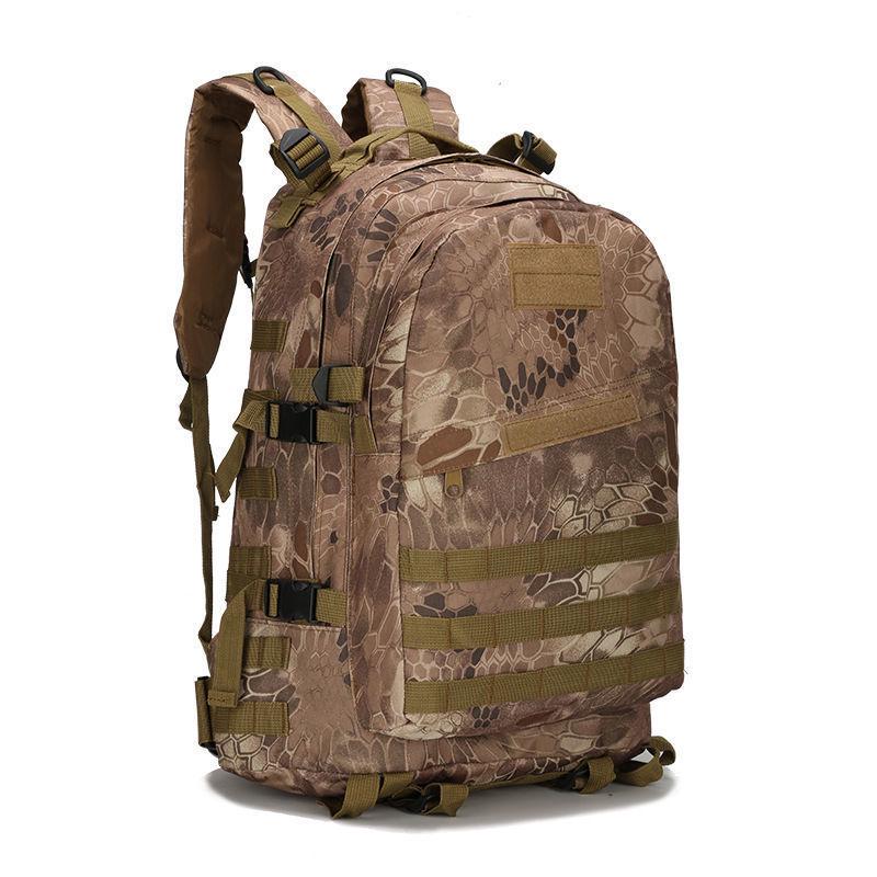 Men's Military Camouflage Hiking Tactical Backpack: Level 3 Double Shoulder Outdoor Sports School Bag