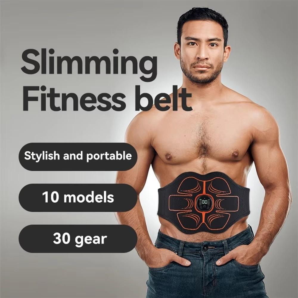 Entraîneur d'abdominaux portable Stimulateur musculaire électrique EMS Ceinture sculptante Ceinture abdominale Amincissement du corps
