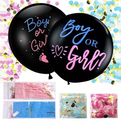 Große Party-Dekorationsballons & Zubehör Papierballon GENDER REVEAL JUNGE ODER MÄDCHEN Latexballons