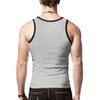 Ärmelloses Unterhemd für Herren im Farbblock-Design, elastisch, für Fitness, schnelltrocknend und atmungsaktiv, modisches Sommeroberteil, S-3XL