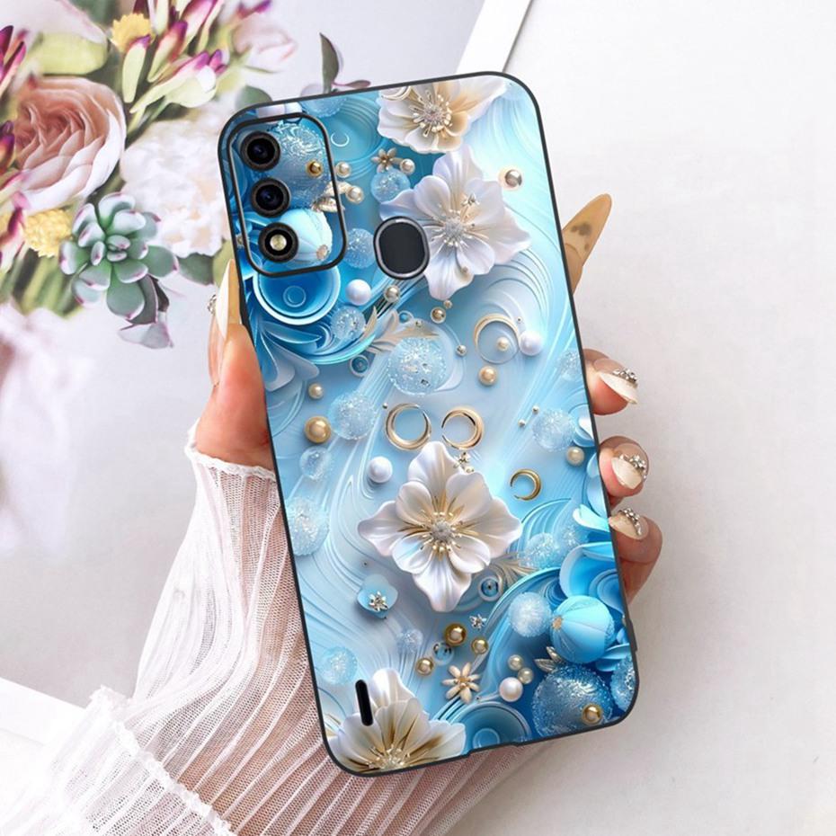 Cute Printing Phone Case For ITEL A48 Soft Black Silicone TPU Cases For Itel A48 Covers Bumpers