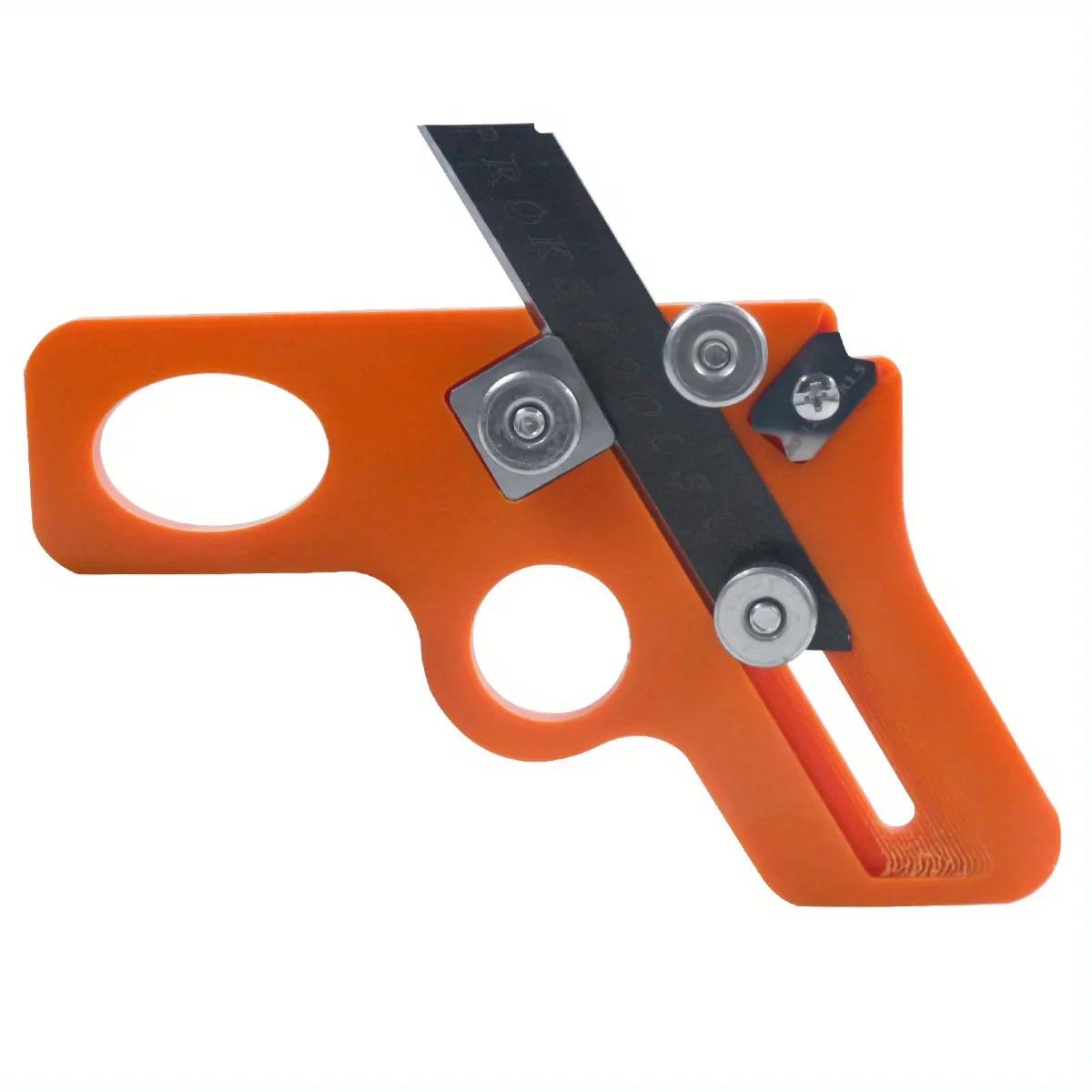 

Ручной кромкооблицовочный станок для шпона Кромкорез Инструмент для деревообработки Фаскосниматель Снятие фаски по дереву Циклевочный станок для снятия заусенцев с досок 1pc оранжевый