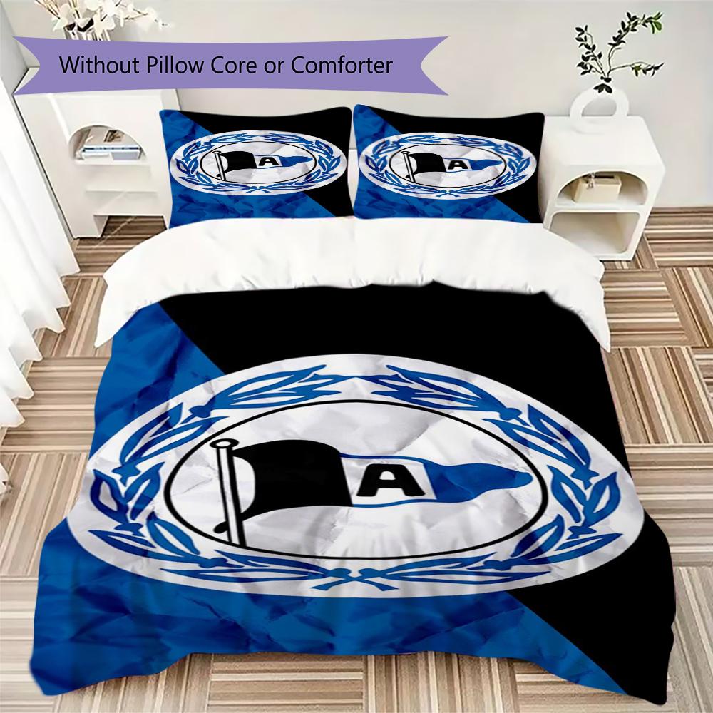 Set Copripiumino Trapuntato con Motivo Arminia Bielefeld Copripiumino Federa Decorazione per la Casa Regalo di Compleanno (1 * copripiumino + 2 * federe senza imbottitura)09