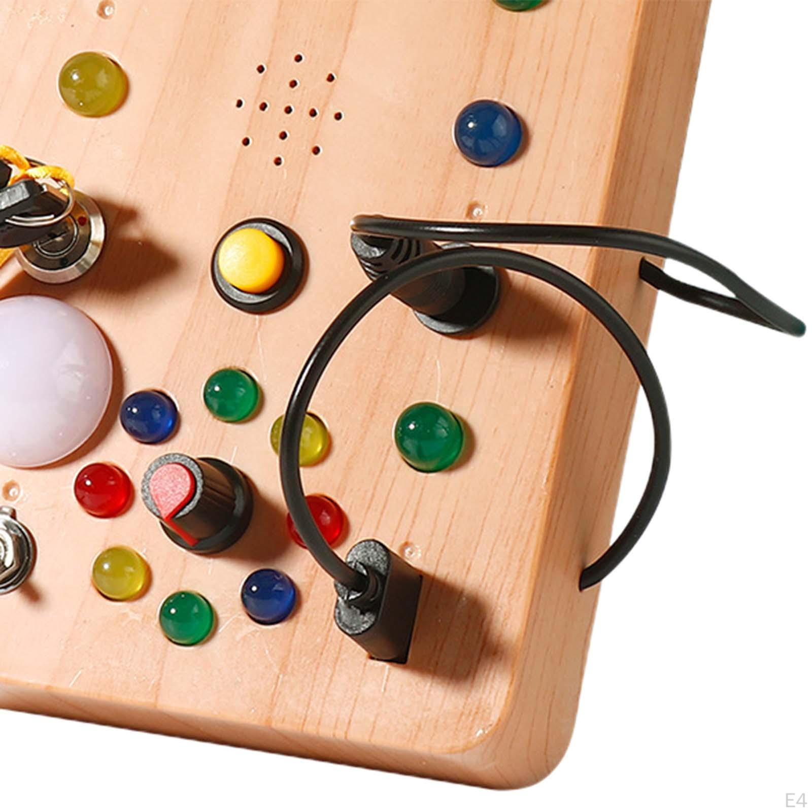 Бизиборд Монтессори игрушка Выключатель света Сенсорное обучение Обучающее для мальчиков S — фото 6