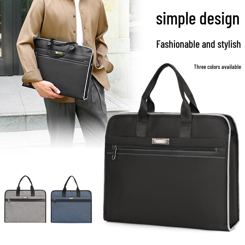 Men's 14-inch Oxford Cloth Business Casual Laptop Briefcase - Multi-color Office Bag