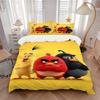 Angry Birds Movie Characters Print 3Pcs Bedding Setduvet Cover With 2 Bedropillowcase Home Birthday Gift
