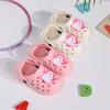 New Sanrio Child Summer Slipper Cute Hello Kitty Pattern Non-slip EVA Hole Shoes Beach Sandals Garden Shoes House Slippers