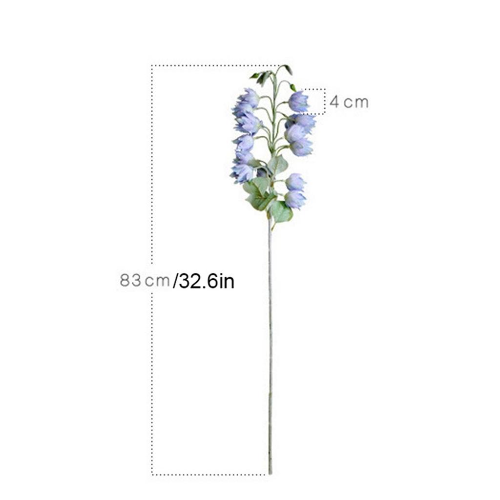 83cm Künstliche Glockenblumen Windspiele Hochzeit Heimdekoration Seidenblumen Kunstblumen Blumige Phönix-Orchidee