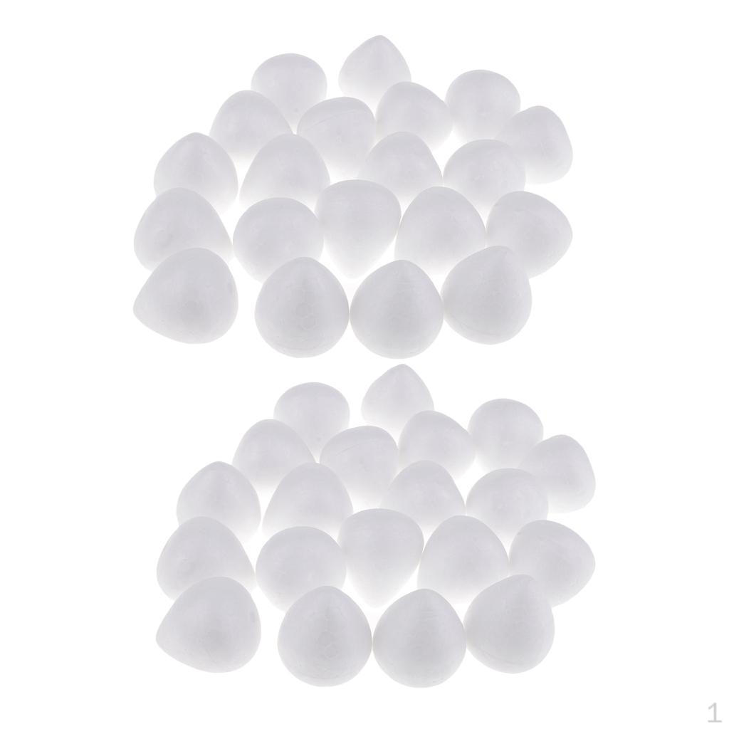 

40 шт. Пенопластовые шарики Капля Ремесло Бутоны роз DIY Украшение Моделирование Искусство