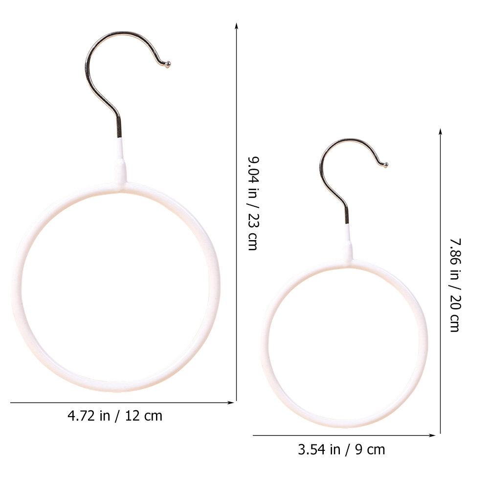 4Pcs Metal Ring Scarf Hanger Organizer Versatile Tie Belt Holder Scarf Rack for Closet Bedroom Bathroom Neat Tidy Storage