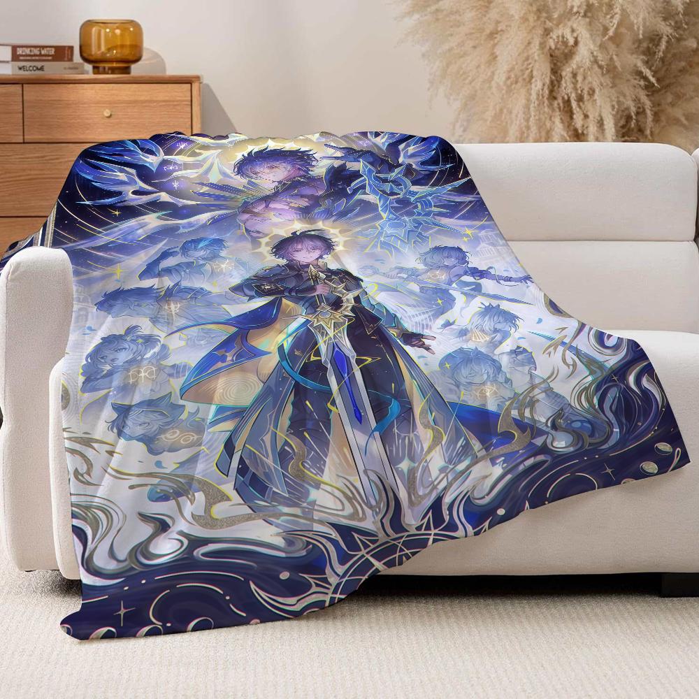 Game Honkai Star Rail Blanket For Sofa Office Bed Plane Travel Sleep Read Relax Camping Soft And Warm