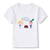 Summer Kids T Shirt Cartoon Print Funny Unisex T-shirts Cute Baby Girls Boys Clothes Children Tops