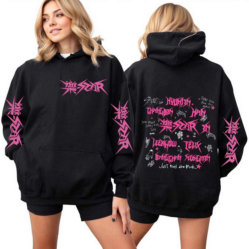 Women's Fashion Casual Outfit Sweatsuit Long Sleeve Top Printed Hooded Sweatshirt