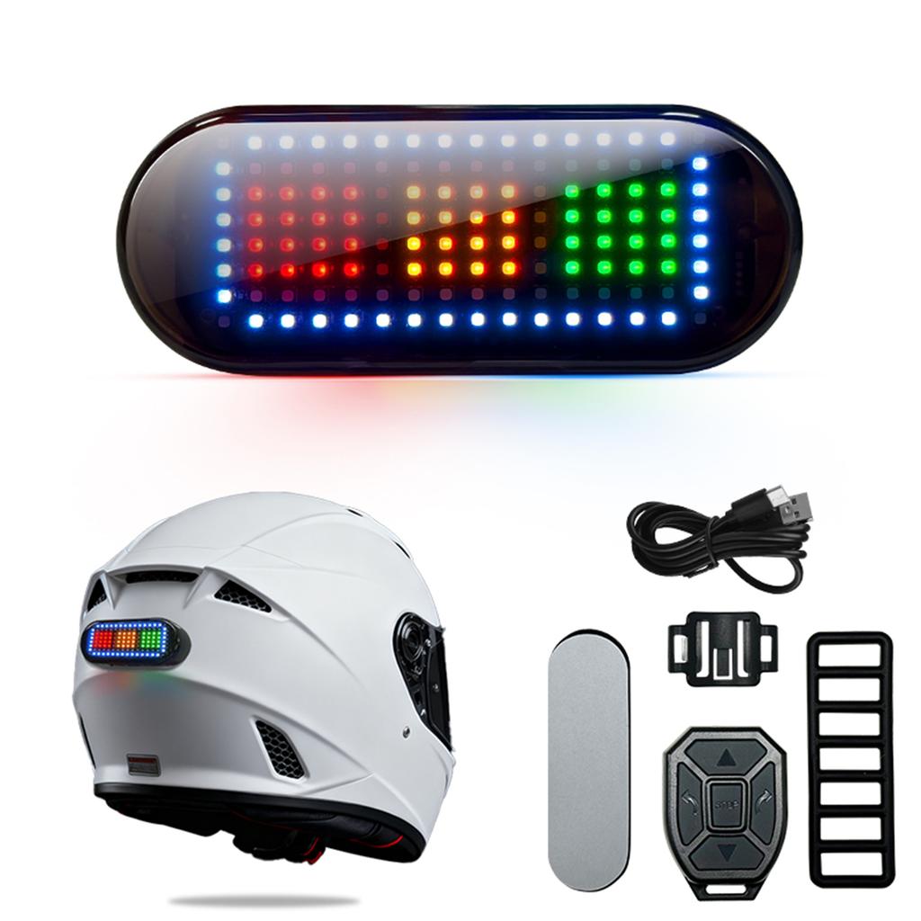 LED Knipperlicht Afstandsbediening Fiets Remlicht met Ingebouwde Batterij 900mAh USB C Oplaadbaar voor Helm Fiets Scooter Rugzak