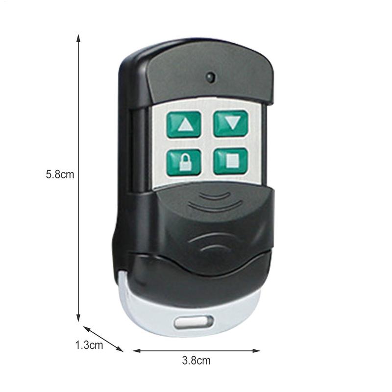 Metal Push Button Garage Door Remote Controller 433MHZ Gate Opener Remote Universal 4 Buttons Garage Door Opener Transmitter
