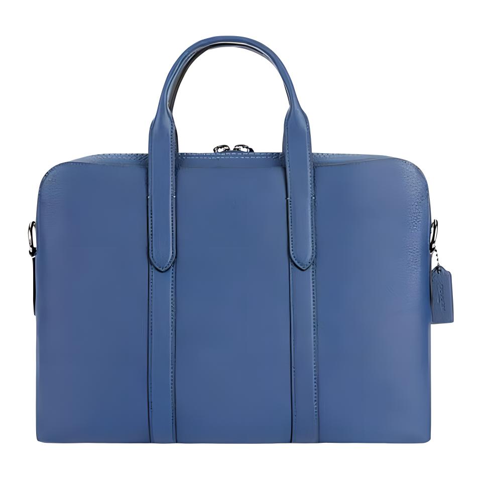 

New COACH Metropolitan Leather Portable One Shoulder Crossbody Briefcase Men s Dark Blue 79544-QBDEB 39.4*7.1*28.7CM