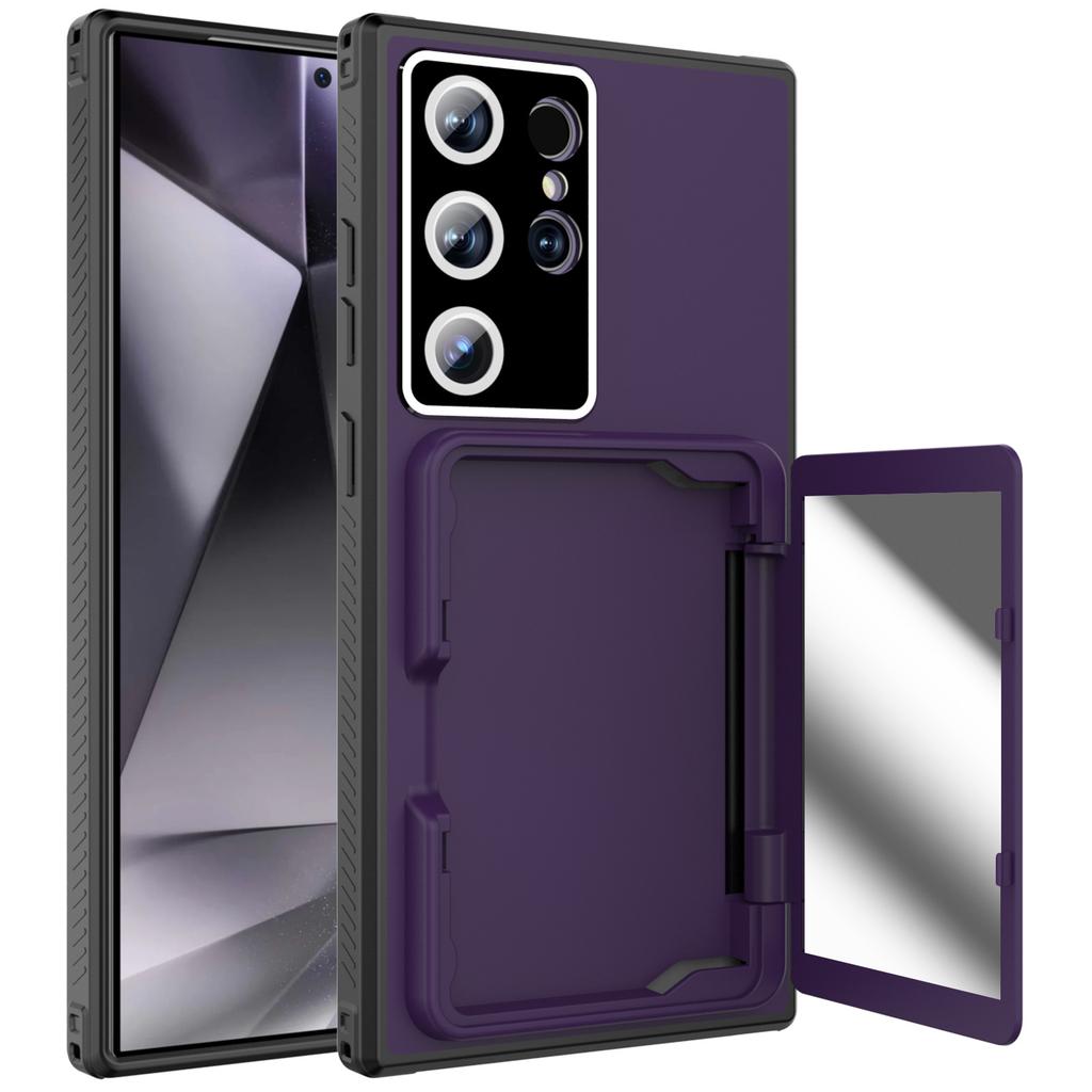 Suitable for Samsung S24 Ultra Mobile Phone Case New Anti Fall S24 Protective Case Card Case Mirror S24plus Case