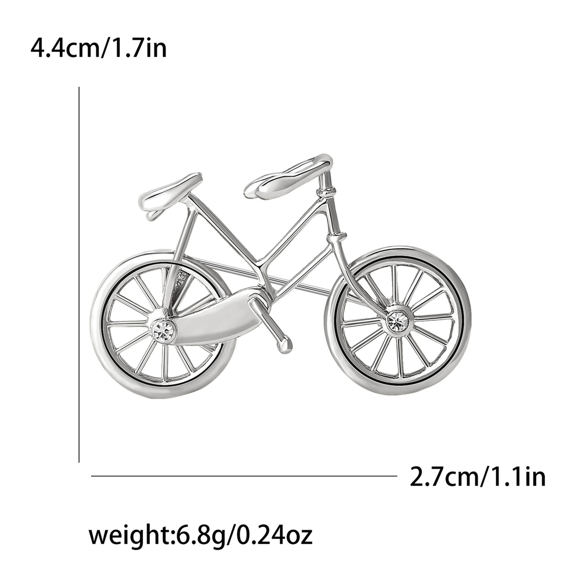 

Модная креативная гальванизированная брошь в виде велосипеда, изысканная брошь для мужского и женского костюма, корсажная бижутерия