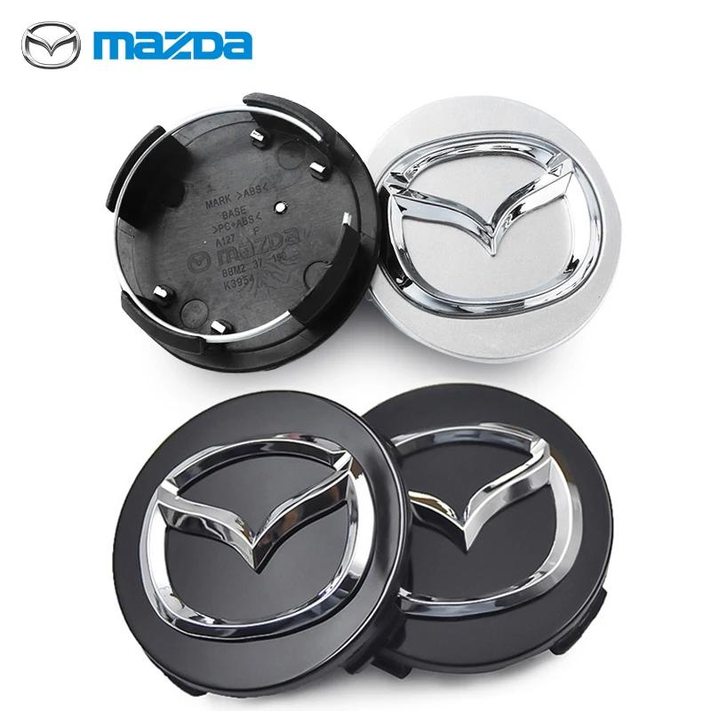 Pro Mazdu 4ks 56mm Auto Znak Krytky Středů Kolek Pneu Poklice Ráfků Dekorace Auta Příslušenství Pro Mazdu 5 6 323 626 RX8 7 MX3 MX5 Atenz