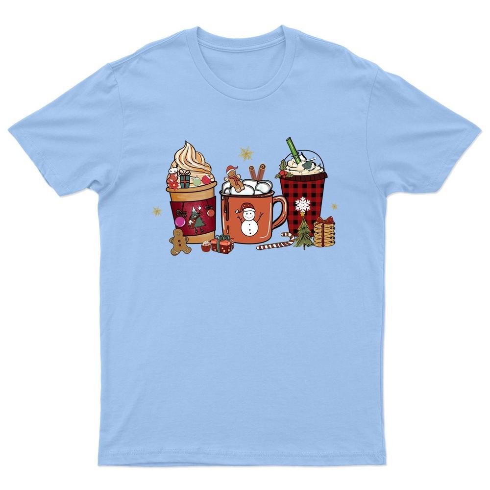 Holiday Drinks Christmas Festive TShirt Unisex Gift Retro Seasonal Funny Xmas