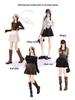 Apricot A-line Woolen Skirt: Safety Shorts, Zipper, Pleated, High-Waisted, Autumn/Winter Thickened Academy Style for Women.
