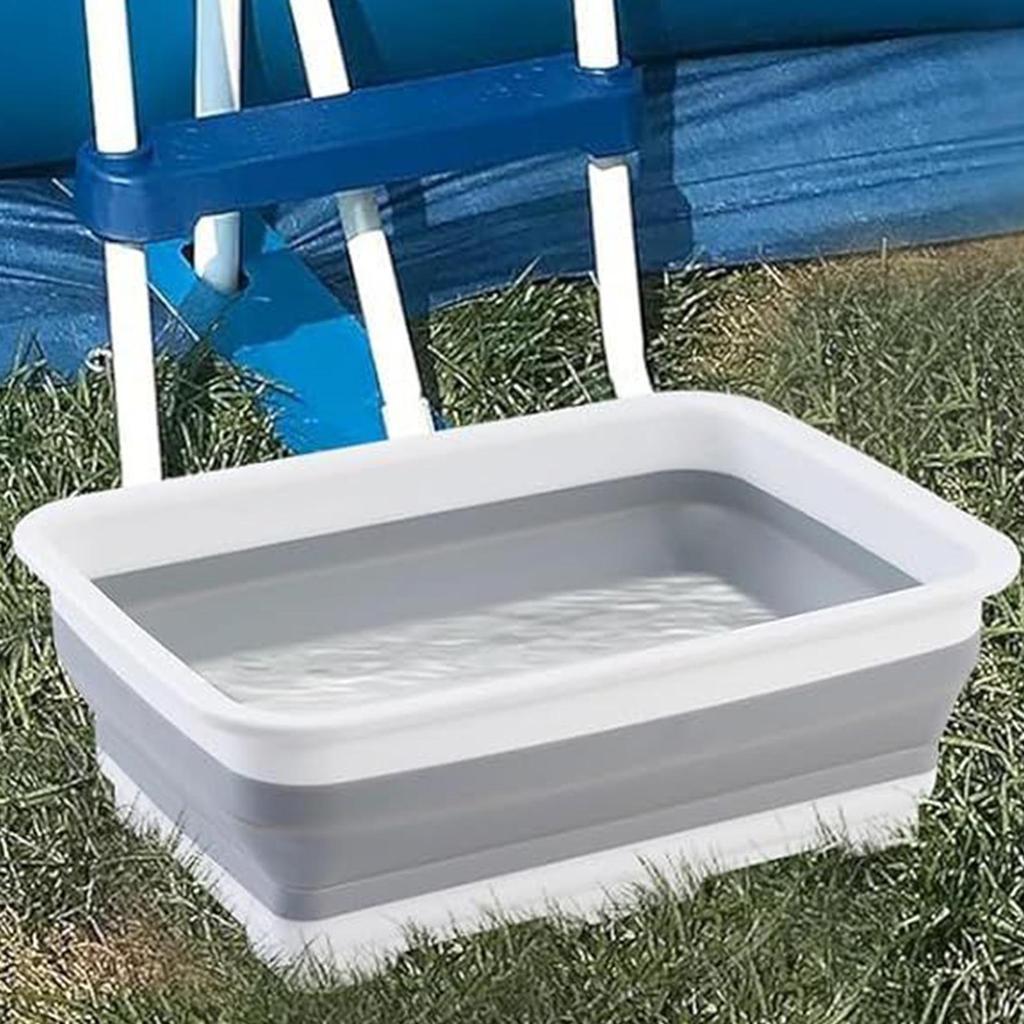 Portable Foldable Foot Bath Folding Pool Foot Tub Feet Soaking Bucket Pool Accessories For Outdoor Swimming Pool Camping