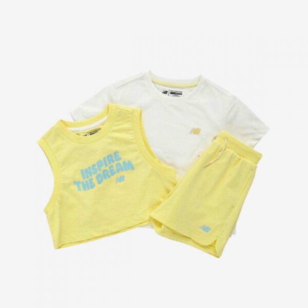 

New Balance Kids Training Set Pqc Nk9ye2805g 31 Nbgc Life Short Sleeve Vest 100