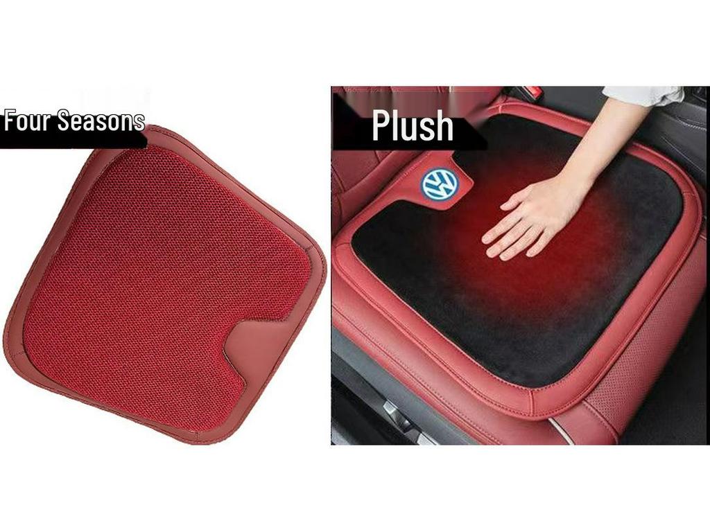 Original Nappa Leather Car Seat Cushion: Breathable, Universal, Ventilated, Single Driver's Seat for All Seasons.