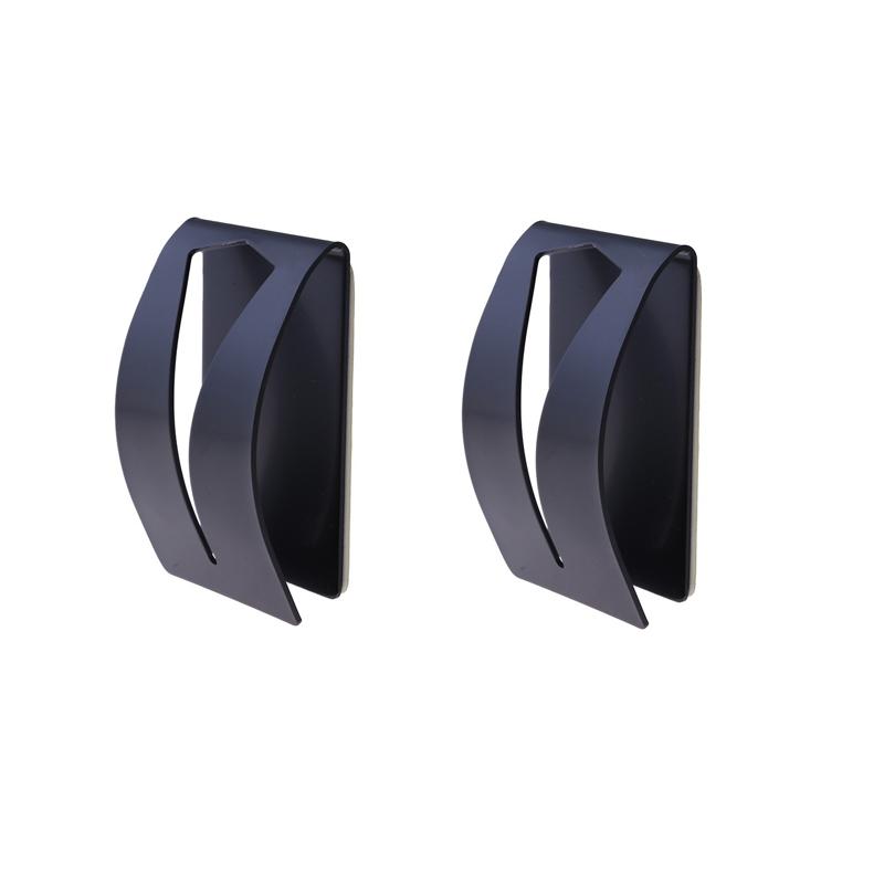 1/2pcs Stainless Steel Towel Holder Hook Self Adhesive Clip Bathroom Cloth Hanger Household Wall Mounted Towel Rack Storage