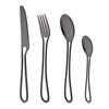 4Pcs Rose Gold Dinnerware Set Knife Fork Coffee Tea Spoon Cutlery Set Stainless Steel Tableware Western Home Kitchen Flatware