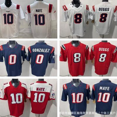 New England Patriots 3rd Generation MAYE Embroidered Football Jersey Mens Womens Rugby Uniform