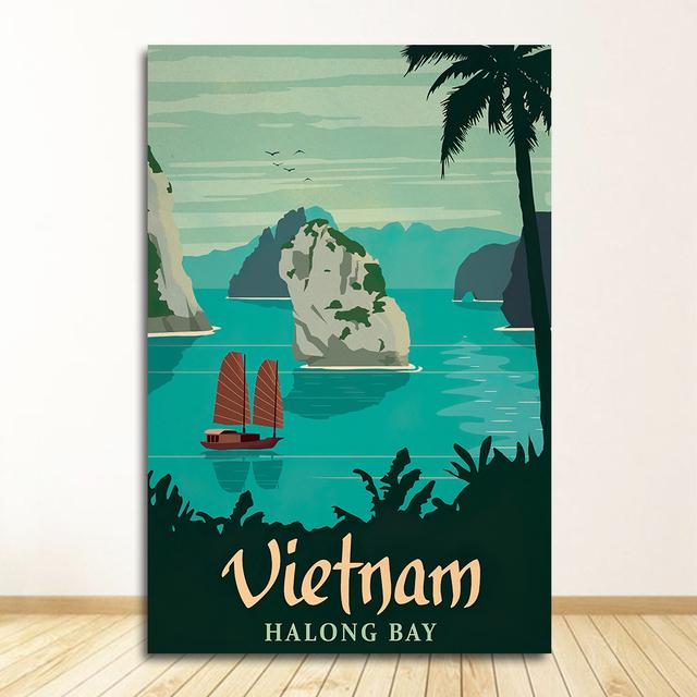 Prints Wall Art Canvas Painting Room Home Decor Bangkok Tel Aviv Europe World City Tour Travel Scenery Vintage Landscape Poster