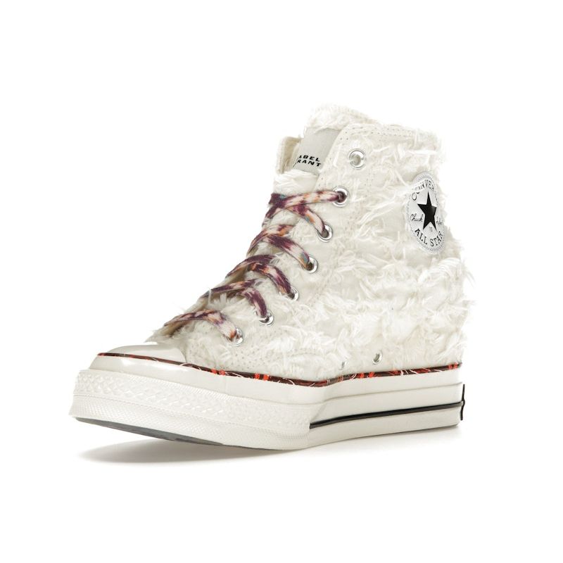 Converse Isabel Marant x Chuck 70 Vnitřní klínek Vysoké Vanilkově bílé Unisex tenisky Krémová Černá Červená A10222C