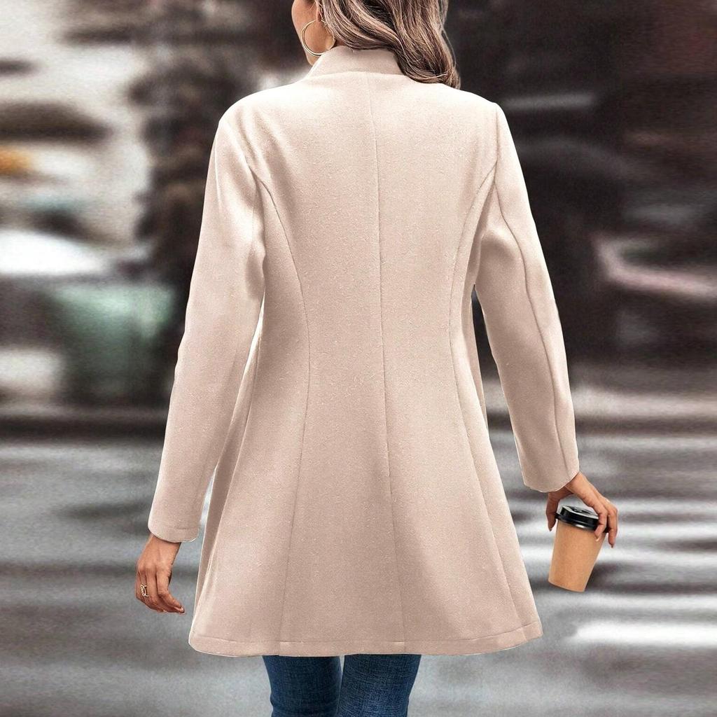 Womens  Jackets Buttons Fall Casual Windbreaker Coats Jacket Outerwear With Pockets