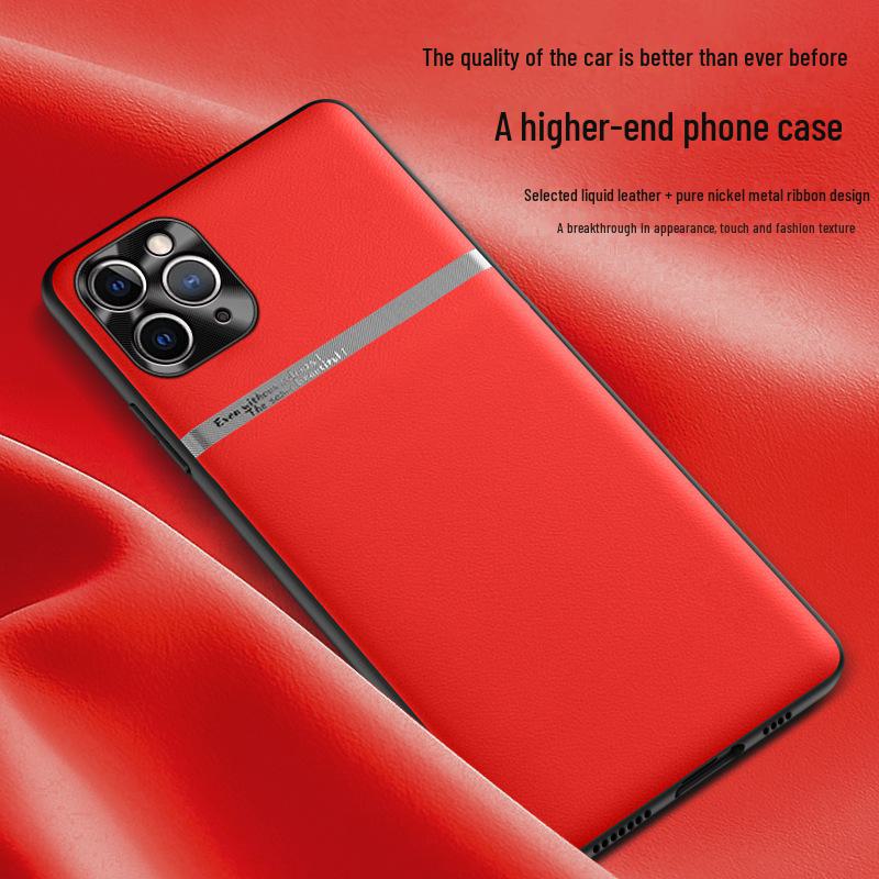 Anti-Fall Liquid Leather Case for Apple 11 Pro Max | One-Piece Anti-Protective Cover