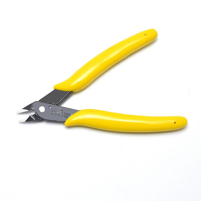 

Diagonal Pliers Carbon Steel Pliers Electrical Wire Cable Cutters Cutting Side Snips Flush Pliers Nipper Jewelry Hand Tools жёлтый