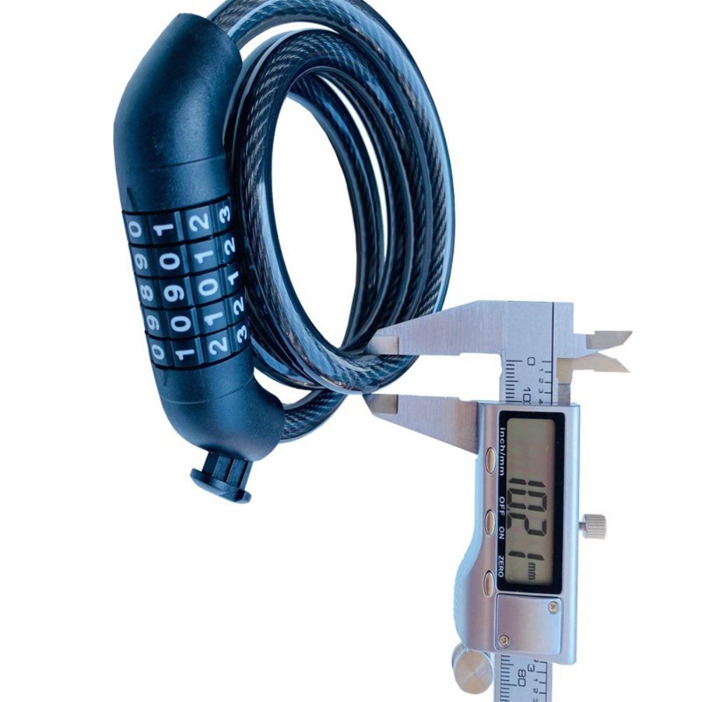 Lock Mountain Bike Five Digit Password Lock Bicycle Password Lock Steel Wire Chain Lock Riding Accessories
