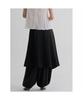 8SECONDS Satin Asymmetrical Midi Skirt Black