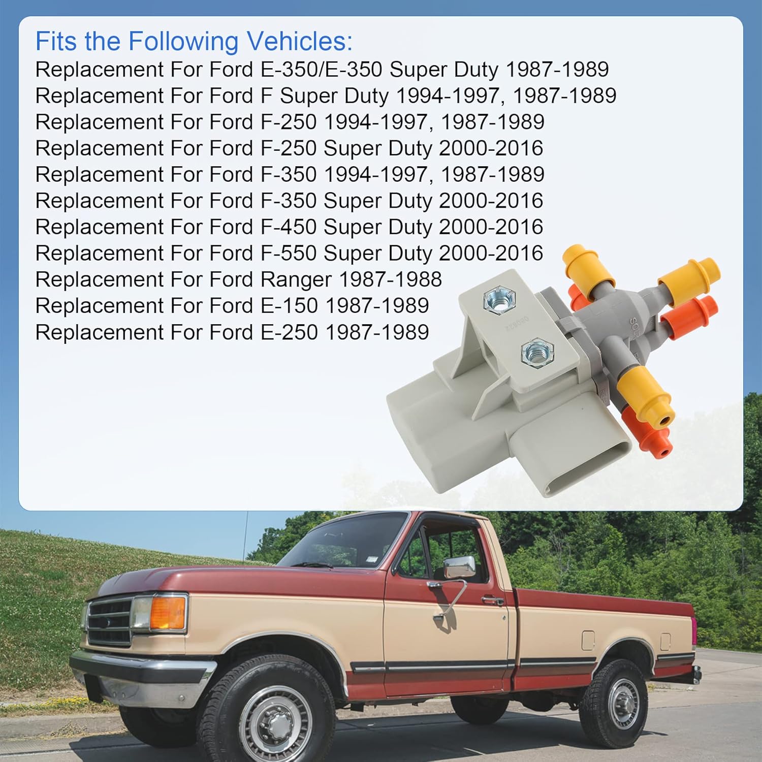 

JDMSPEED New 6 Port Fuel Tank Selector Valve Replacement For Ford F250 F350 Super Duty E150 E250 E350 F450 F550 Ranger 6.0L/6.4L/6.7L/7.3L Diesel