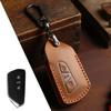 3button Leather Car Key Cover Keychain Accessories for VW Volkswagen Golf 8 Mk8 2020 Skoda Octavia 3 Remote Protector Case Shell