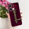 Transparent For Oppo Reno 13Pro CPH2697 PKK110 Cover For Oppo Reno 13 Pro Case Luxury Crown A-Z Letters 2D Flat Pattern