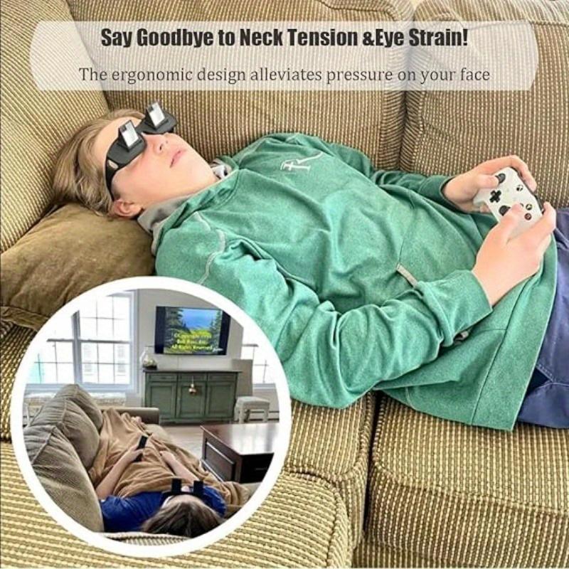 Lazy Eyeglasses Lazy Reading Glasses Prismatic Periscope Horizontal Glasses Lying Down Bed Reading Watching HD Readers Glasses