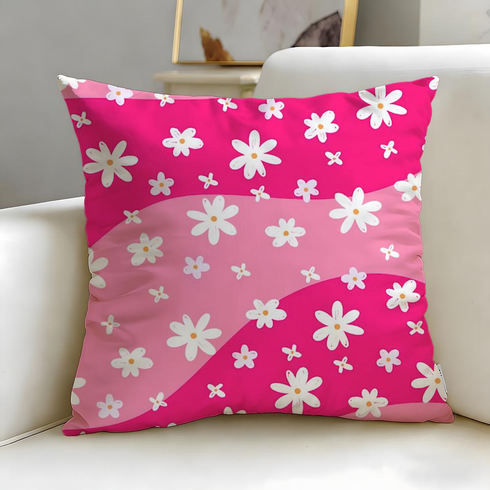 

classic theme Daisies Cushion Cover Soft EasyWash Pillow Case Versatile for Couch Bed Travel and Office 30X30cm