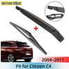 Rear Wiper Blade & Arm Set Kit For Citroen C4 2004-2011 Windshield Windscreen Rear Window