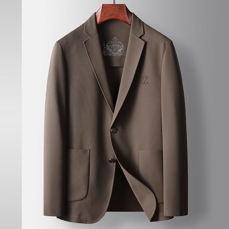 Men's Casual Suit Spring and Autumn Light Luxury Business Single West Middle-aged and Young People Micro-elastic Non-marking Non-ironing Suit Jacket