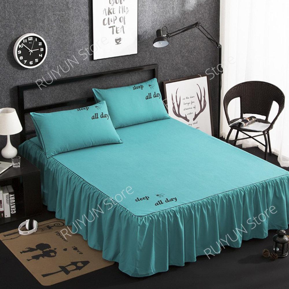 Ofertă caldă Home Hotel Husă de pat Fustă de pat Așternut de pat Protector de saltea Fusta de pat Cuvertură de pat Couvre Lit Lenjerie de pat Fustă de pat